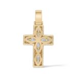 Diamond Cross Pendant 3.65 ct. 14K Yellow Gold