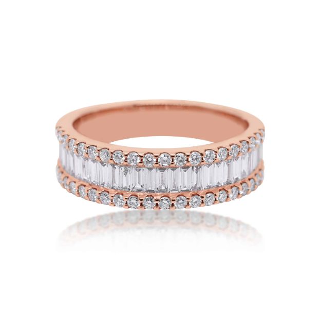 Diamond Ring 1.30 ct. 14K Rose Gold