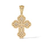 Diamond Cross Pendant 1.50 ct. 14K Yellow Gold