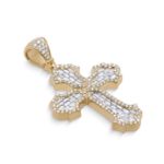 Diamond Cross Pendant 1.90 ct. 14K Yellow Gold