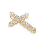 Diamond Cross Pendant 1.45 ct. 10K Yellow Gold