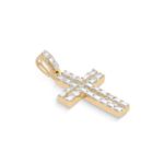 Diamond Cross Pendant 4.00 ct. 14K Yellow Gold