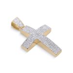 Diamond Cross Pendant 1.25 ct. 10K Yellow Gold