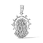 Diamond St. Jude&#39;s Head Pendant 1.70 ct. 14K White Gold