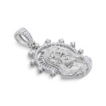 Diamond St. Jude&#39;s Head Pendant 1.70 ct. 14K White Gold