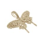 Baguette Diamond Butterly Pendant 1.56ct 14K Yellow Gold