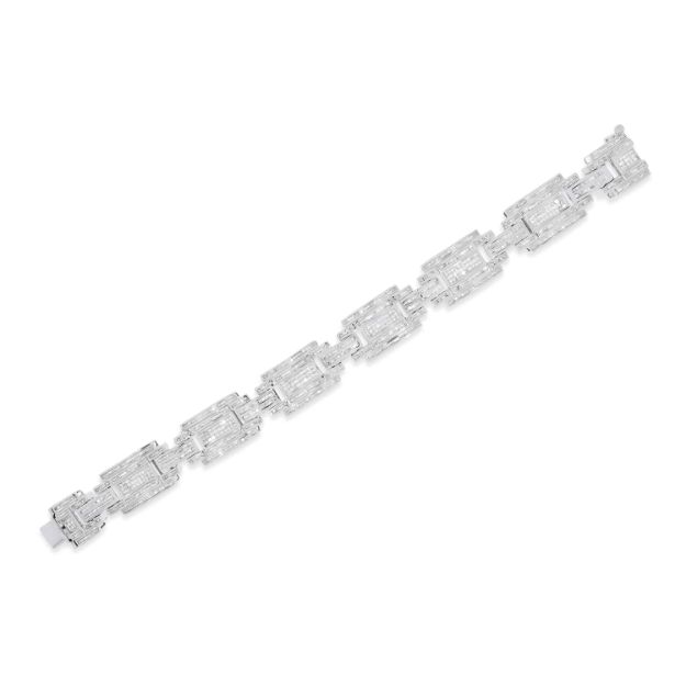 Diamond Bracelet 7.00 ct. 14K White Gold