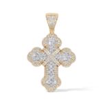 Diamond Cross Pendant 1.90 ct. 14K Yellow Gold