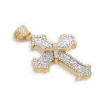 Diamond Cross Pendant 2.10 ct. 10K Yellow Gold