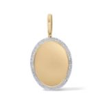 Diamond memory, picture Pendant  0.40 ct. 10K Yellow Gold