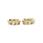 Diamond Circle Earrings 1.99ct 10k Yellow Gold