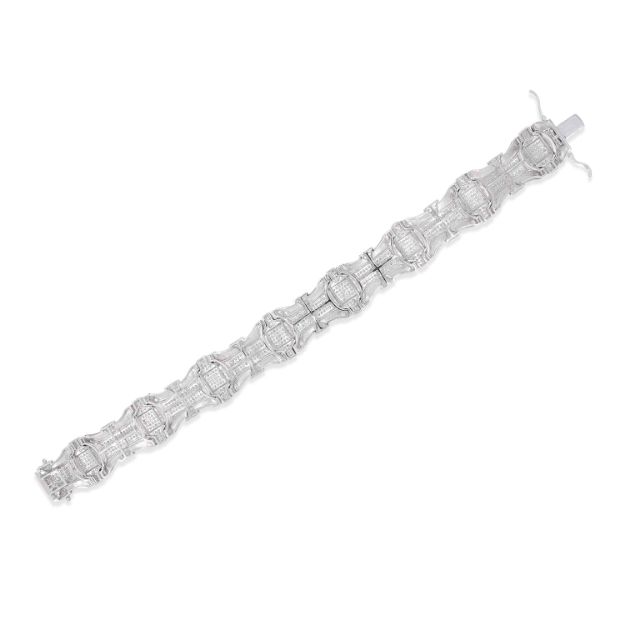 Diamond Bracelet 5.00 ct. 10K White Gold