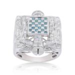 Diamond Ring  2.13 ct. 14K White Gold