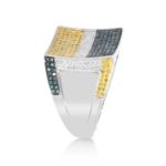 Multi-Color Diamond Ring 1.25 ct. 10K White Gold