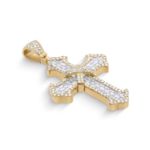 Diamond Cross Pendant 1.15 ct. 10K Yellow Gold