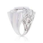 Princess Cut Jumbo Diamond Ring  2.50 ct. 14K White Gold