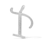 Diamond Letter T Pendant 0.40 ct. 14K White Gold