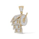 diamond wads of money Pendant 1.42 ct. 10K Yellow Gold