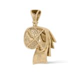 diamond wads of money Pendant 1.42 ct. 10K Yellow Gold