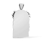 Diamond Jesus Pendant   27.74 ct. 10K White Gold