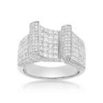 Fancy Style Diamond Ring 5.00 ct. 14K White Gold