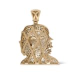 Che Guevara Diamond Pendant 1.60ct. 10K Yellow Gold