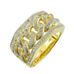 Diamond Infinity Ring 0.72 ct. 10K Yellow Gold 11.46 g