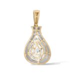 Diamond Money Bag Pendant  0.92 ct. 10K Yellow Gold