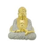 Diamond Buddha Ring  0.86 ct. 10K Yellow Gold 8.32 g