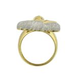 Diamond Buddha Ring  0.86 ct. 10K Yellow Gold 8.32 g