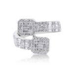 Diamond Fancy Ring 0.83 ct. 10K White Gold