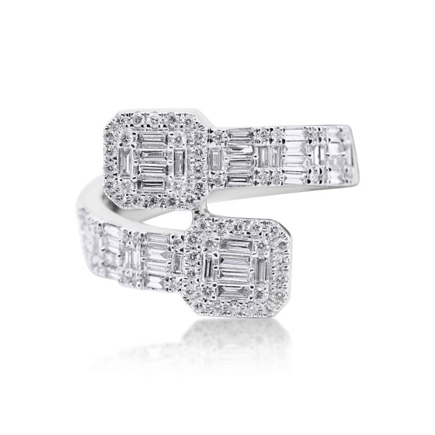 Diamond Fancy Ring 0.83 ct. 10K White Gold