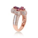 Diamond Ring  1.72 ct. 14K Rose Gold