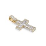 Diamond Cross Pendant 2.14 ct. 14K Yellow Gold