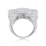 Jumbo Rectangle Diamond Ring 6.60 ct. 14K White Gold