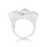 Princess Cut Jumbo Diamond Ring 6.00 ct. 14K White Gold