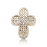 Diamond Fancy Cross Ring 4.95 ct. 14K Yellow Gold