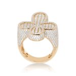 Diamond Fancy Cross Ring 4.95 ct. 14K Yellow Gold