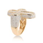 Diamond Fancy Cross Ring 4.95 ct. 14K Yellow Gold