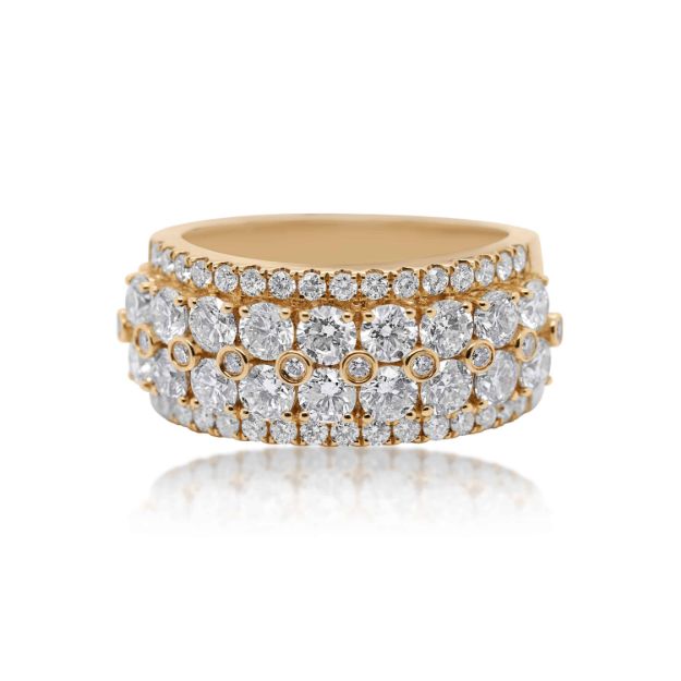 Diamond Ring 4.00 ct. 14K Yellow Gold