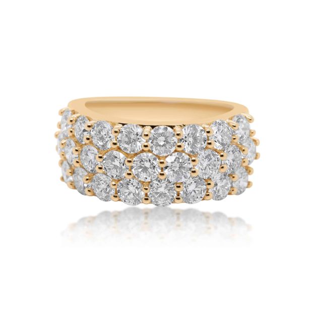 Diamond Ring 4.40 ct. 14K Yellow Gold