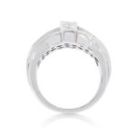 Princess Cut Diamond Ring 4.00 ct. 14K White Gold