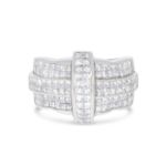 Princess Cut Diamond Ring 4.00 ct. 14K White Gold