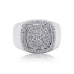 Diamond Ring 1.35 ct. 10K White Gold