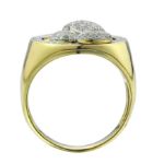 Diamond Men&#39;s praying Hands Ring  0.70 ct. 10K Yellow Gold 6.96 g