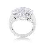 Diamond Fancy Cross Ring 1.65 ct. 10K White Gold