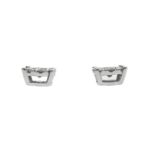 Diamond Circle Earrings 0.45ct 14K White Gold