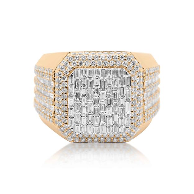 Diamond Ring 2.90 ct. 14K Yellow Gold