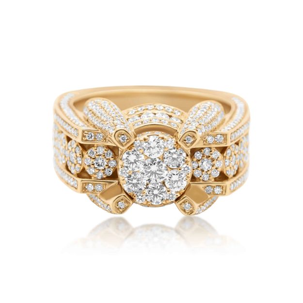 Diamond Ring 3.05 ct. 10K Yellow Gold