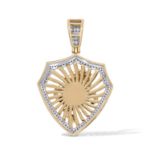 Diamond Ferrari Emblem Pendant  0.25 ct. 10K Yellow Gold